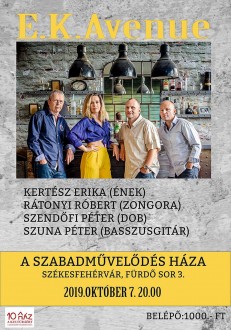 Az EK Avenue zenekar koncertezik A Szabadművelődés Házában